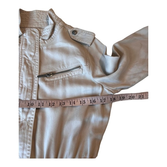 Max Jeans Utility Military Jacket Color Winter White Ivory Size XS NWOT - Picture 6 of 15